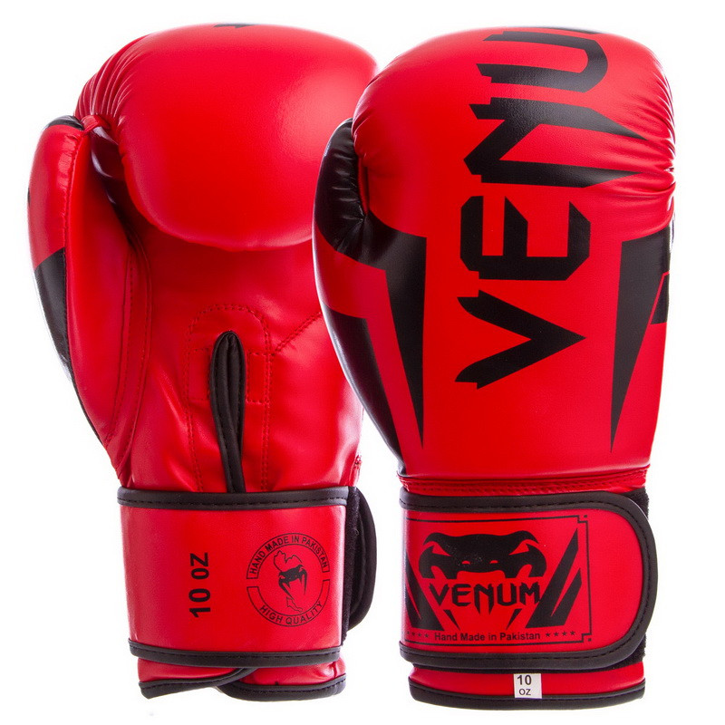 

Перчатки для бокса и единоборств Venum Elite Heroe 5338 Red-Black 10 унций
