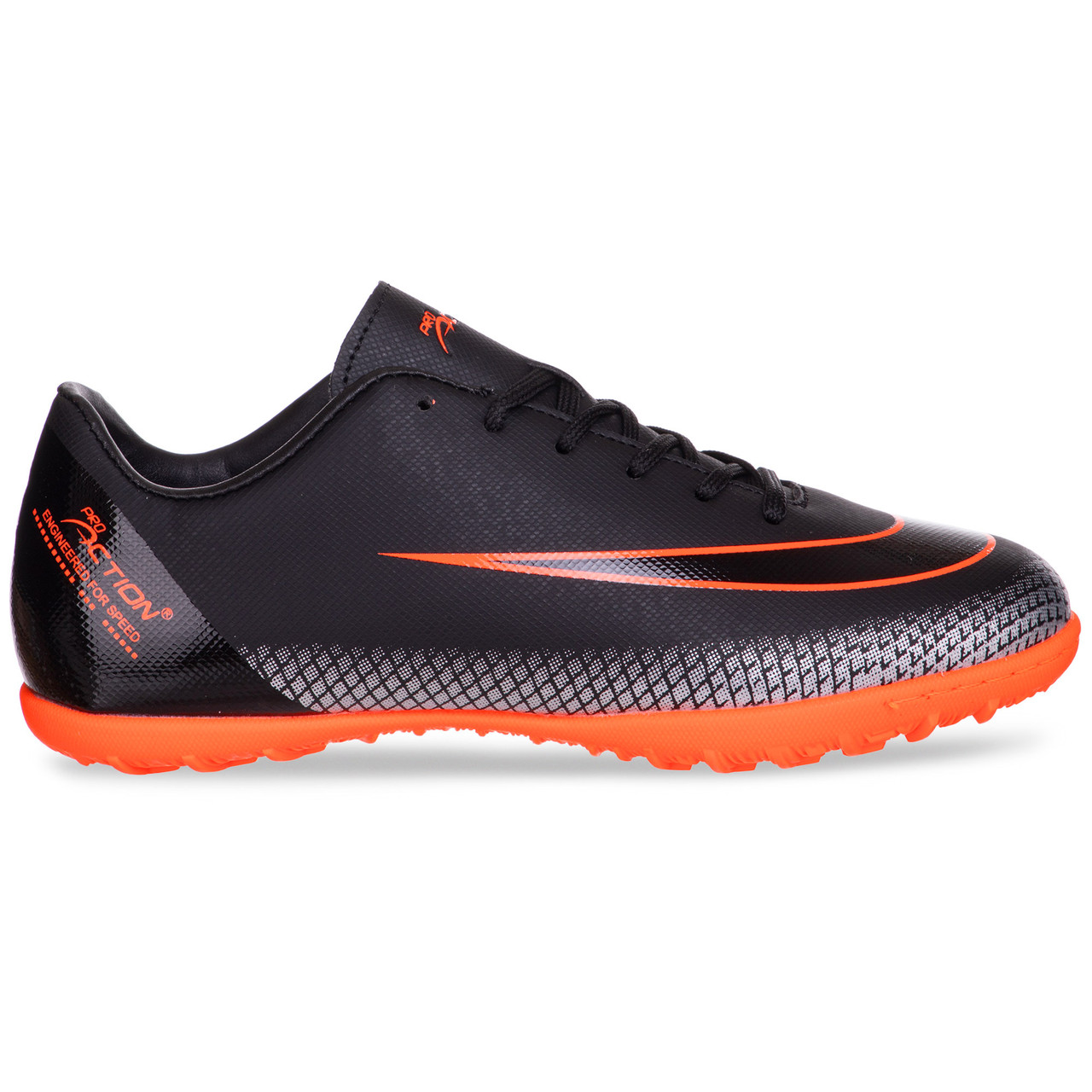 

Сороконожки шиповки Pro Action Sprinter 19123 размер 33 Black-Orange-Silver