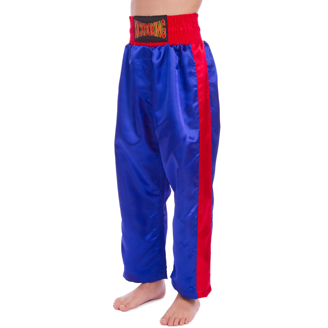 

Штаны для кикбоксинга детские Matsa Heroe 6733 размер L 134-140 см 10 лет Blue-Red