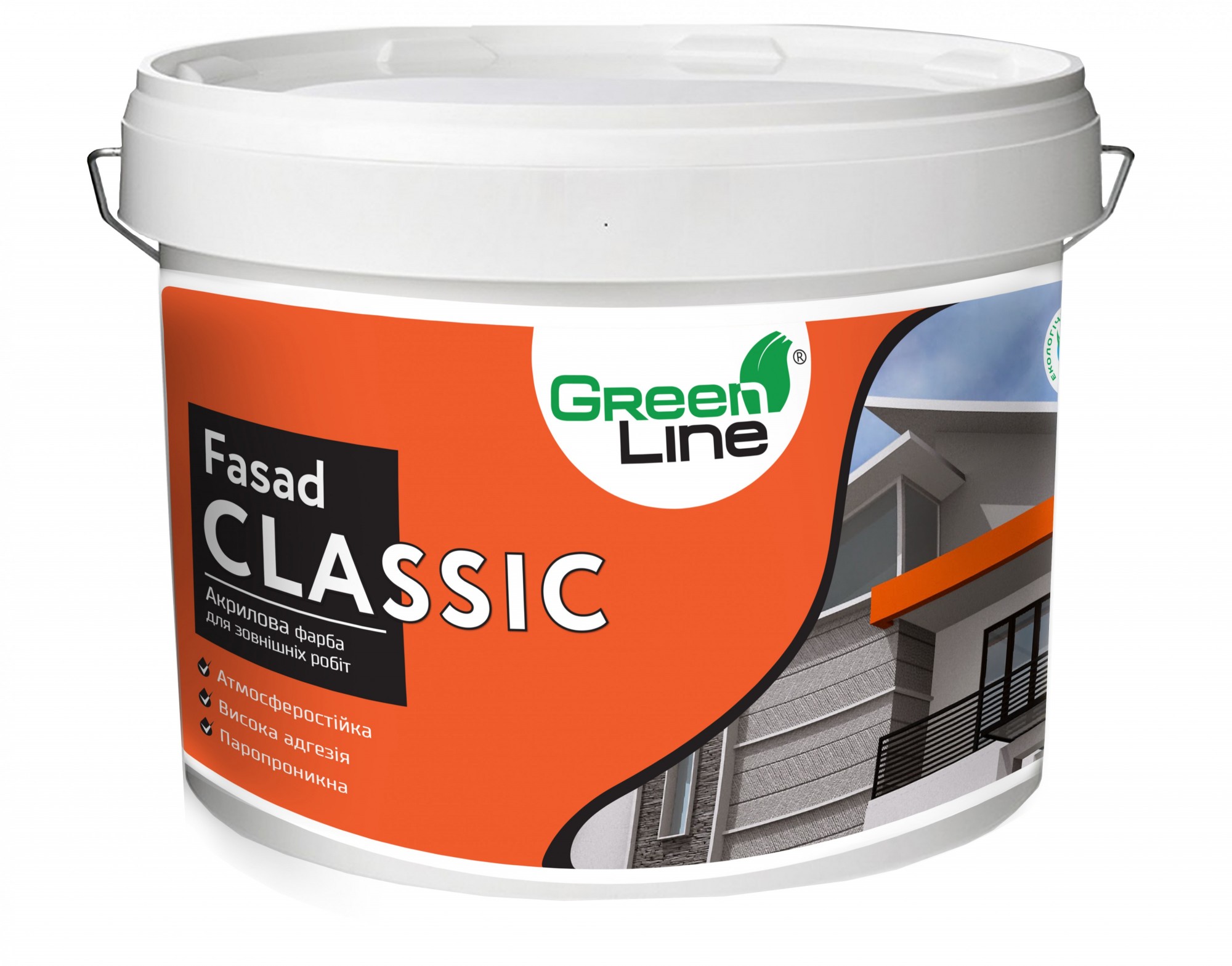 

Фасадная акриловая краска Green Line Fasad Classic 5л