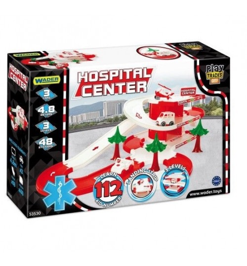 

Автомобильный трек Wader Play Tracks City Набор скорая помощь (53530)