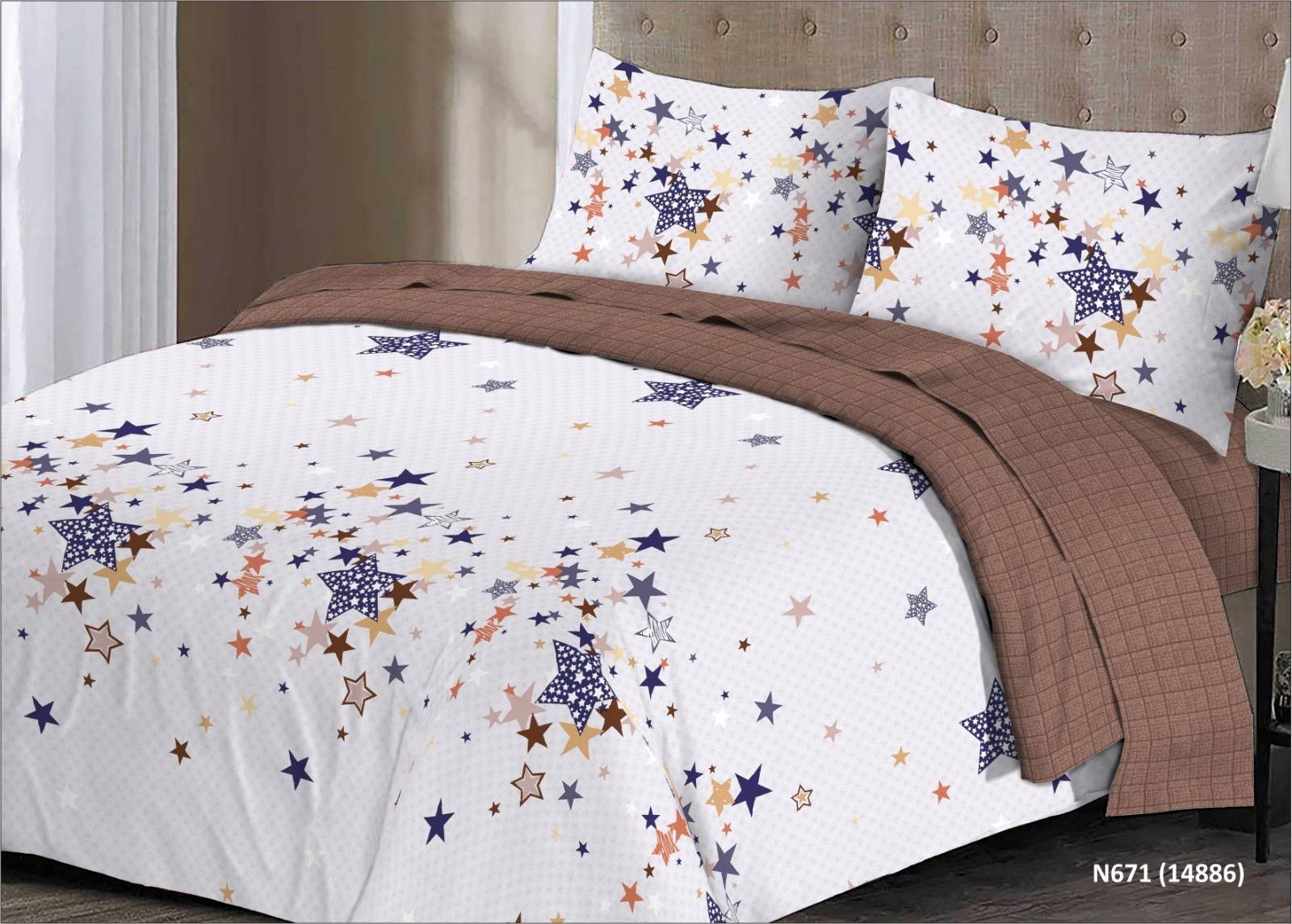 

Комплект постельного белья Облака Бязь Евро 240*220 Комбинированный BRIGHT STARS