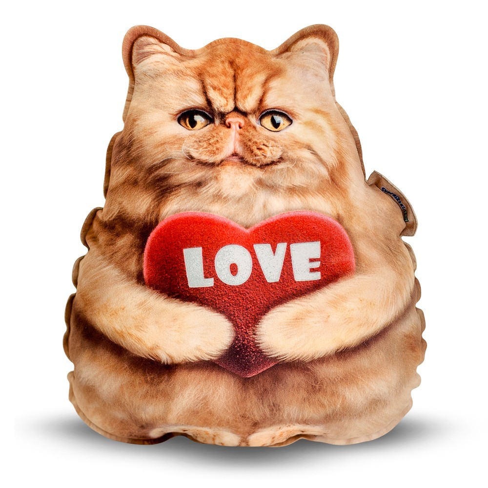 

Персидский рыжий котенок с Love, реалистичная игрушка-подушка Surpriziki
