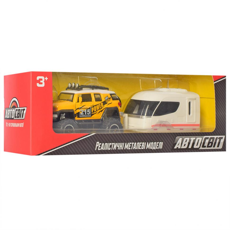 

Коллекционная игрушечная машинка Джип AS-2541 инерционный (Желтый)