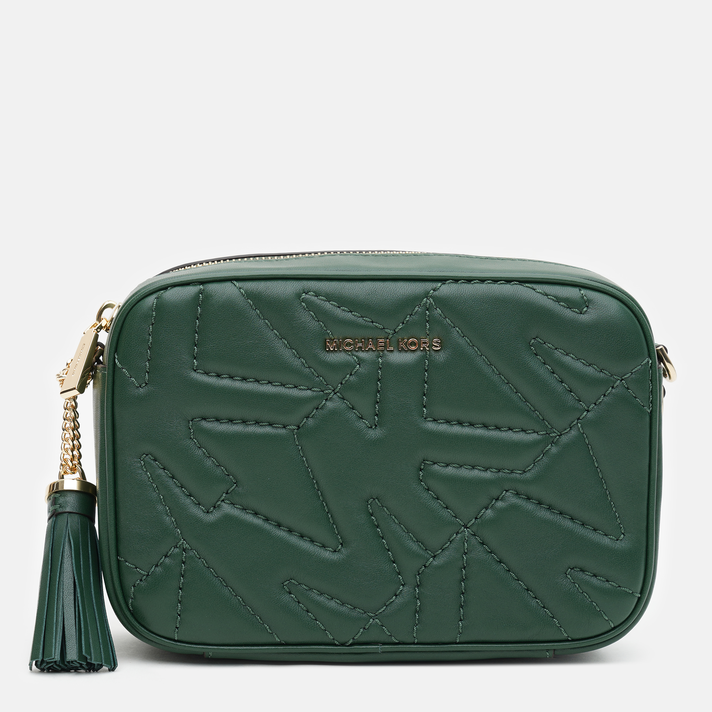 

Сумка кожаная женская Michael Kors Jet Set 32F1GJ6M2L-309 Moss