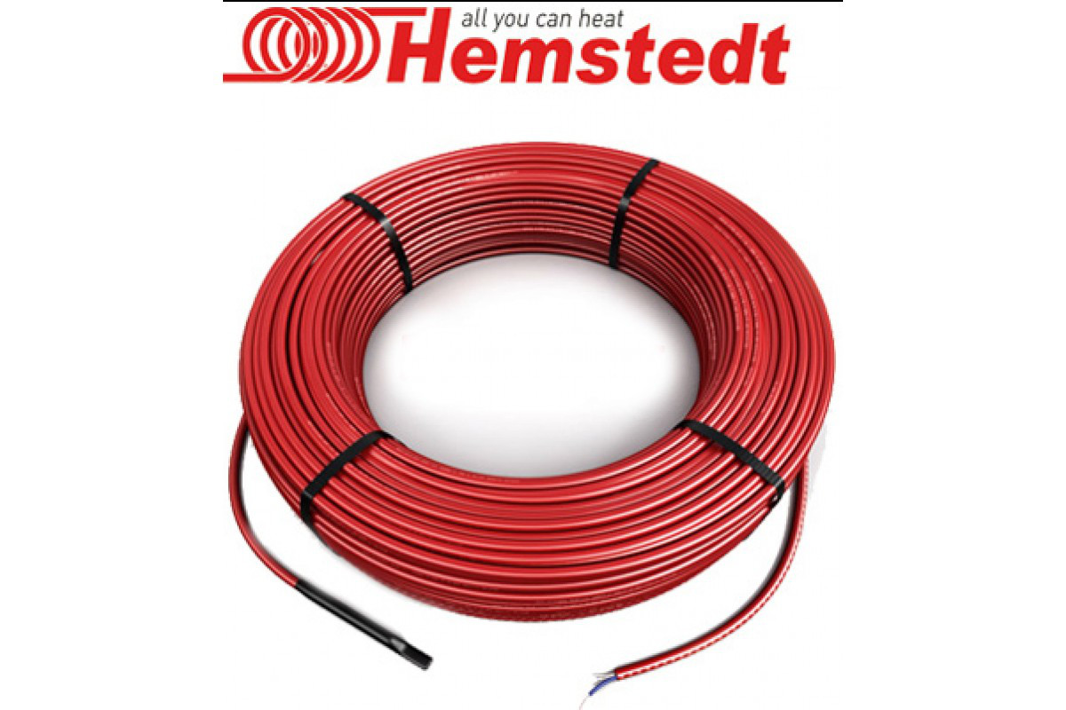 

Двухжильный кабель для обогрева открытых площадей и водостоков, Hemstedt (Германия) 0.5м²