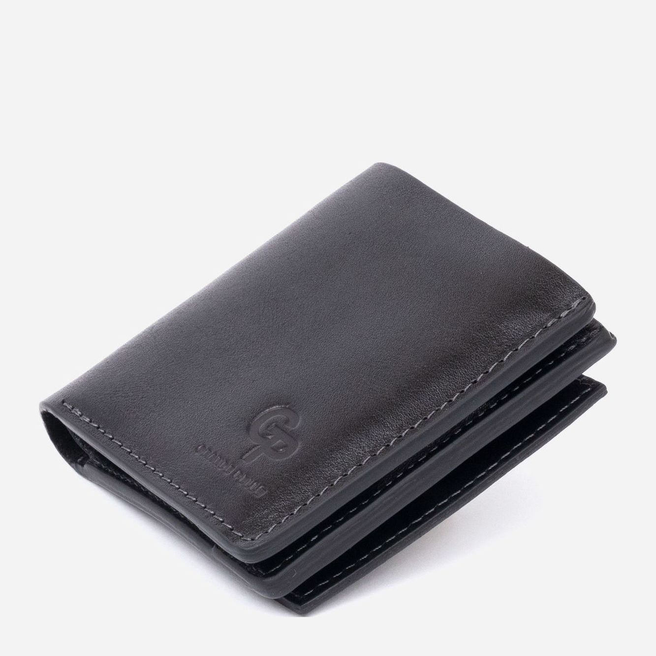 

Мужское портмоне кожаное Grande Pelle leather-11329 Черное