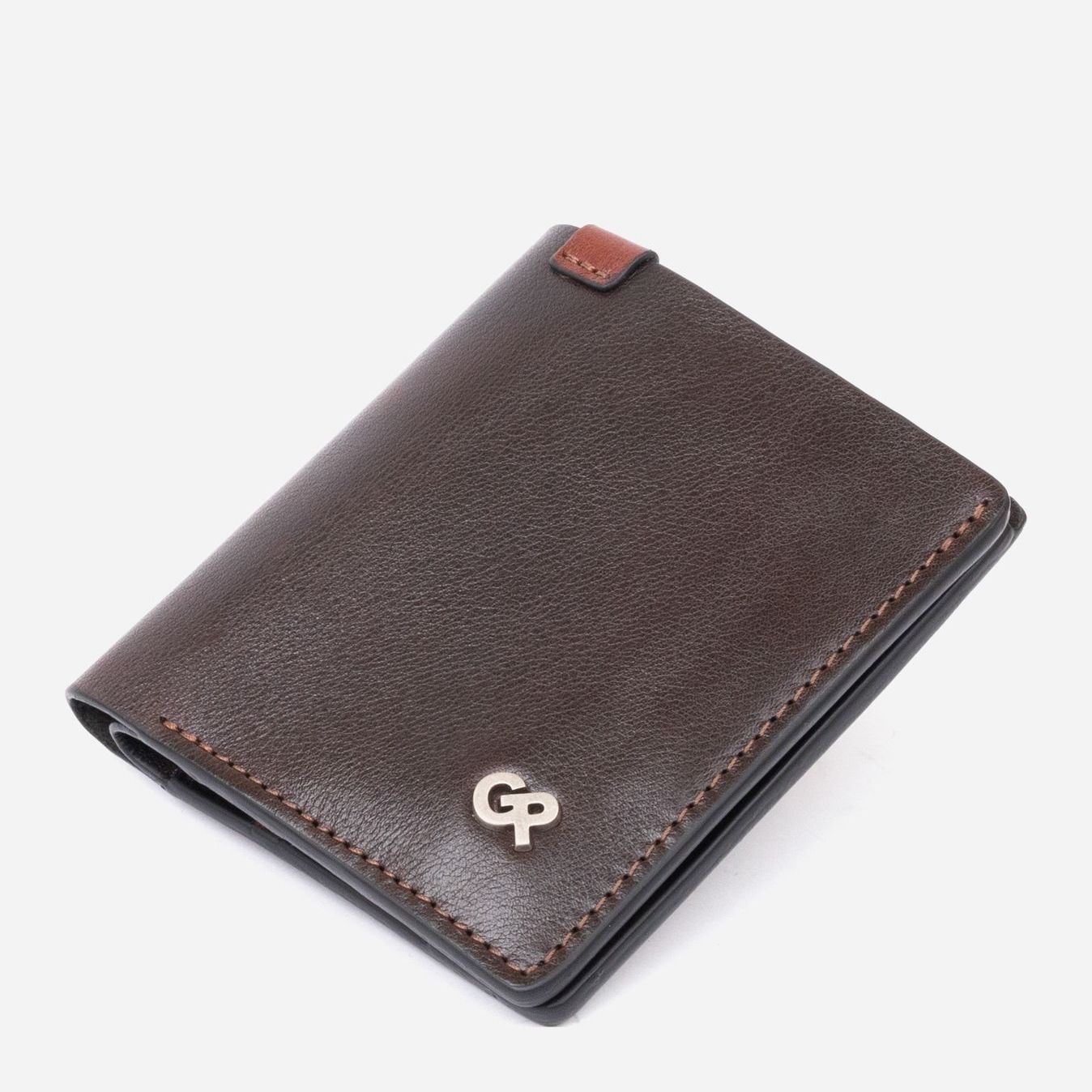 

Мужское портмоне кожаное Grande Pelle leather-11328 Коричневое