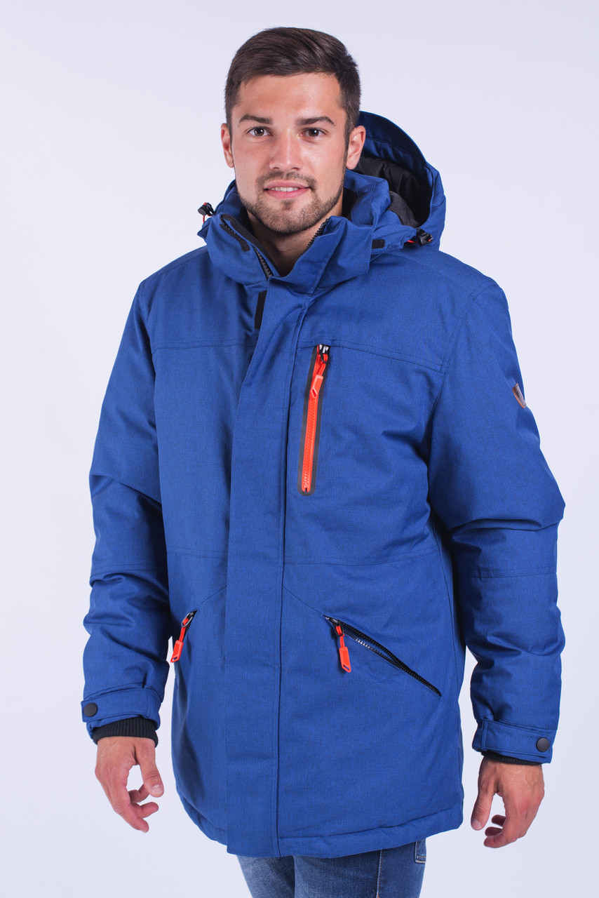 

Куртка мужская зимняя синяя Avecs AV-70186 Gray blue /XL, Куртка мужская зимняя синяя Avecs AV-70186 Gray blue 52/XL