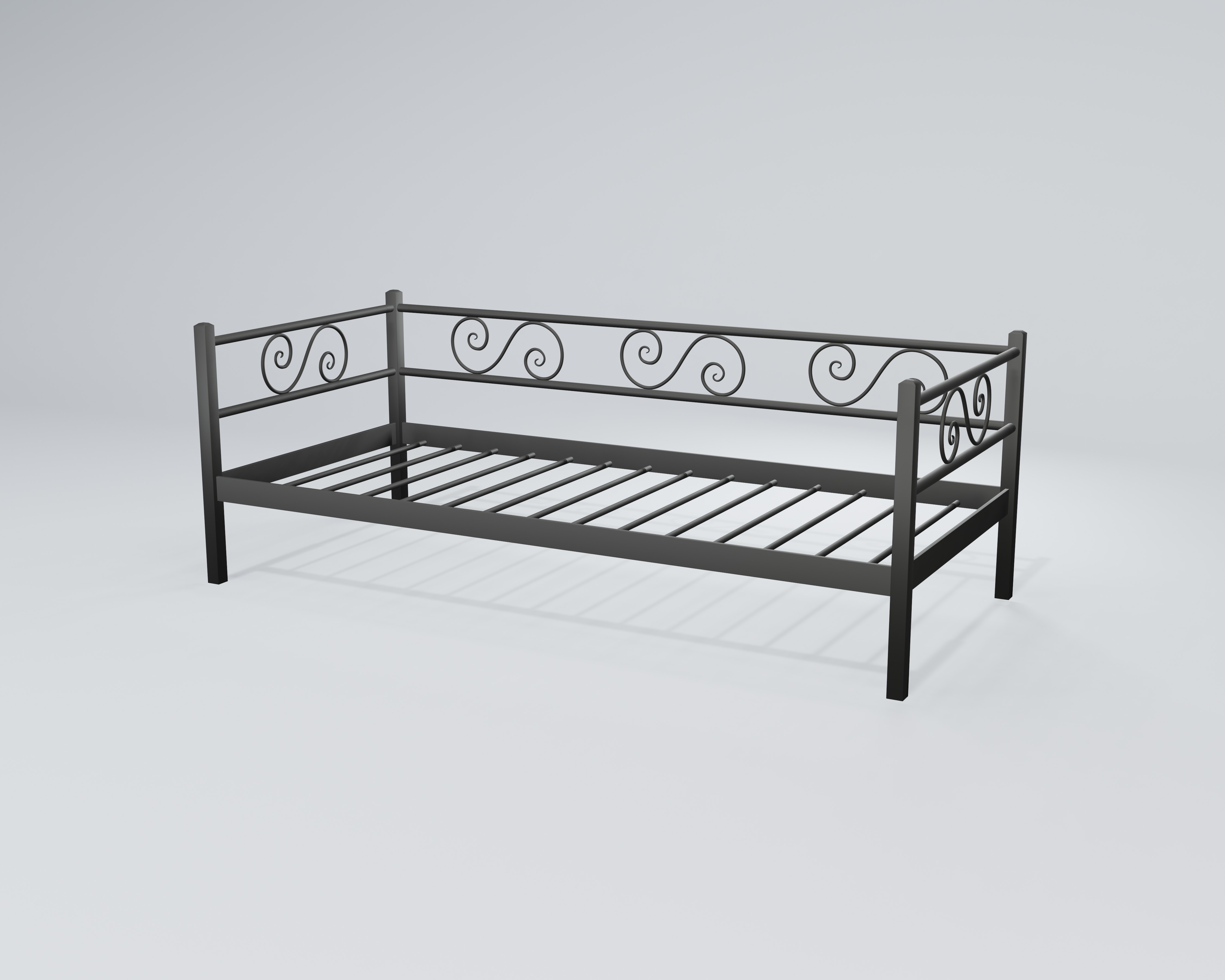 

Диван-кровать Амарант1 Tenero черный бархат 900х1900