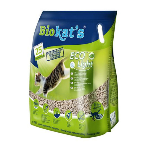 

Соевый наполнитель для кошачьего туалета Biokats тоффу Eco Light, 5л