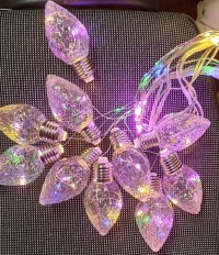 

Светодиодная гирлянда-штора 150 LED color 10 шишок 7 см 3х1,5 м (медный провод)