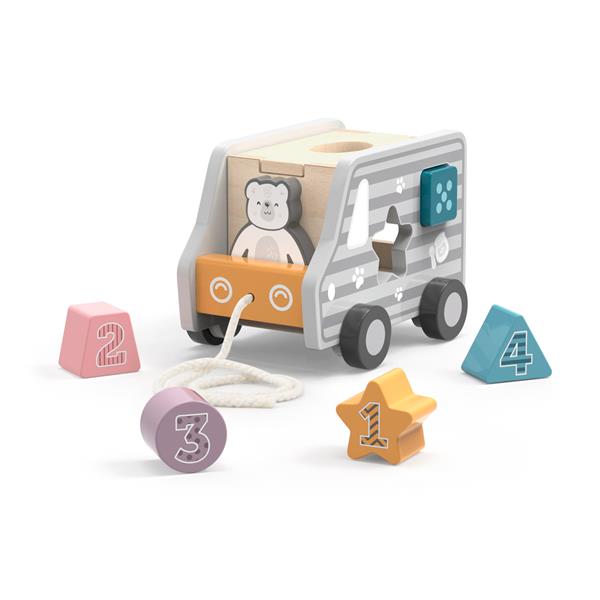 

Дерев'яна каталка-сортер Viga Toys PolarB Вантажівка (4404121)
