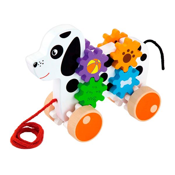 

Дерев'яна каталка Viga Toys Собачка з шестерінками (50977)21