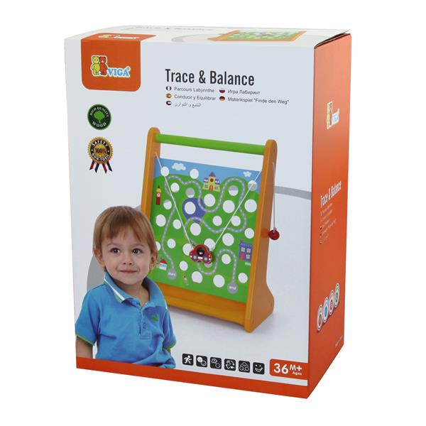 

Дерев'яна гра Viga Toys Машинка в дорозі (5066421)