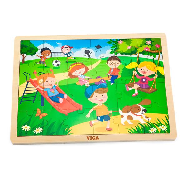 

Дерев'яний пазл Viga Toys Времена года: весна, 24 ел. (5126921)
