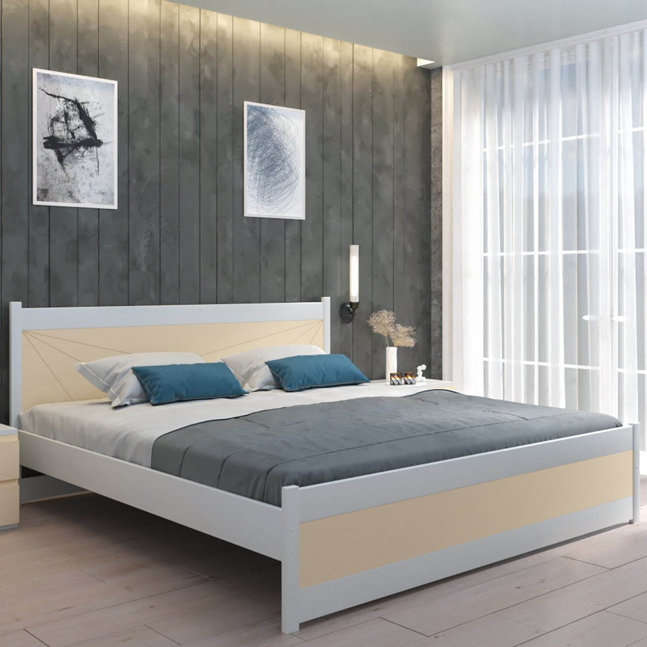 

Кровать деревянная (массив бука) Luna Бордо 1800х2000