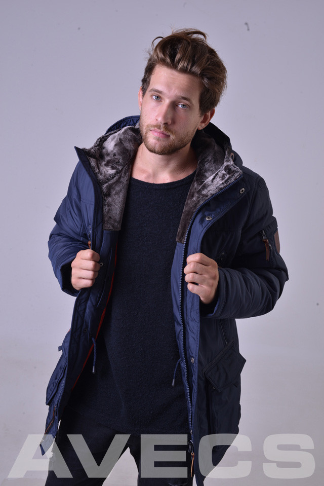 

Куртка мужская зимняя синяя Avecs AV-981C /M, Куртка мужская зимняя синяя Avecs AV-981C 48/M