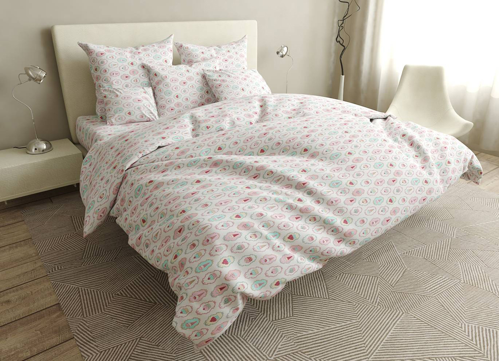 

Простынь MirSon Бязь Premium 17-0400 Nyami 150x220 см