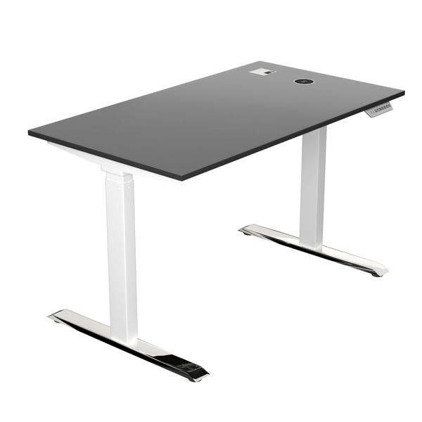 

Стіл з регульованою висотою E-TABLE UNIVERSAL Графіт Білий Хром USB