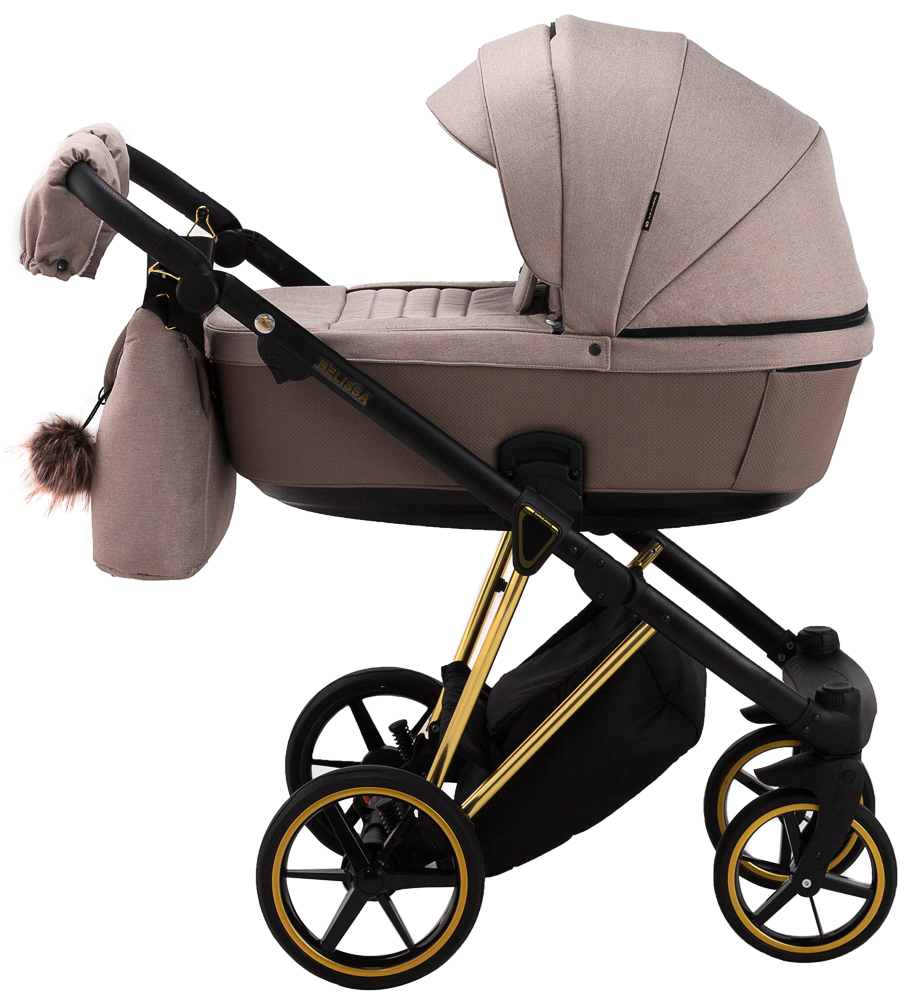 

Универсальная коляска 2 в 1 Adamex Belissa Special Gold PS-528 (625511)