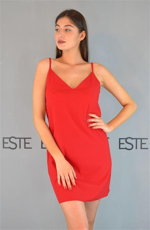 

Пеньюар женский короткий Este однотонный софт / красный 1202, Пеньюар женский короткий Este однотонный софт 42/44 красный 1202