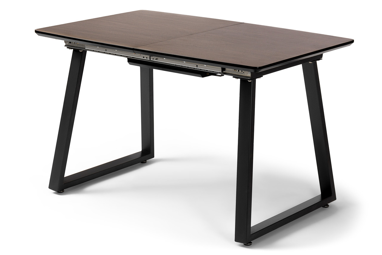 

Стол обеденный раскладной коричневый 6-8 мест grey oak 120 см. Logan Carveli