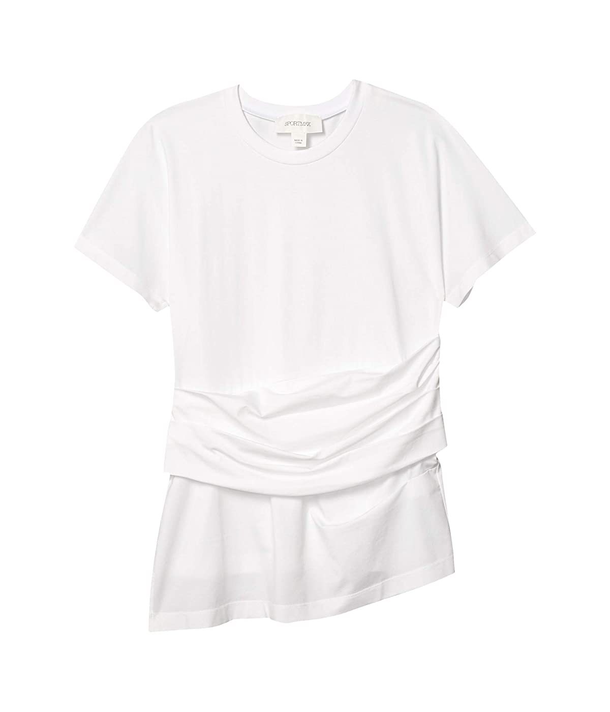 

Футболка Sportmax Cotton Jersey Stretch T-Shirt Optical White, S (44)