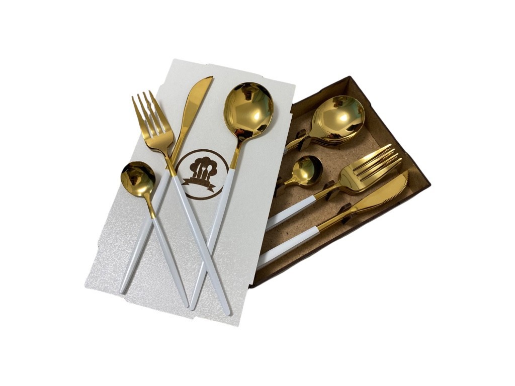 

Набор столовых приборов Kitchen белый на 2 персоны
