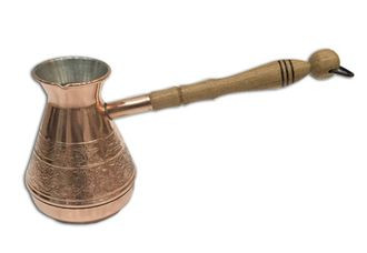 

Турка медная 320 мл Цветочный орнамент