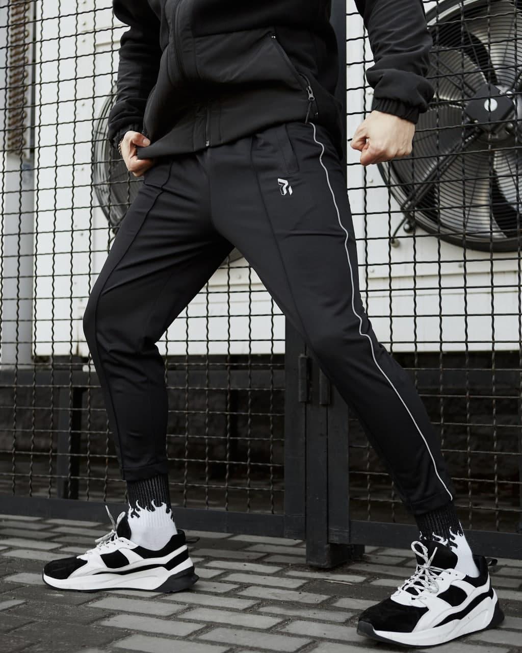 

Cпортивные штаны укороченные Fire Sago  Черные, Cпортивные штаны укороченные Fire Sago S Черные