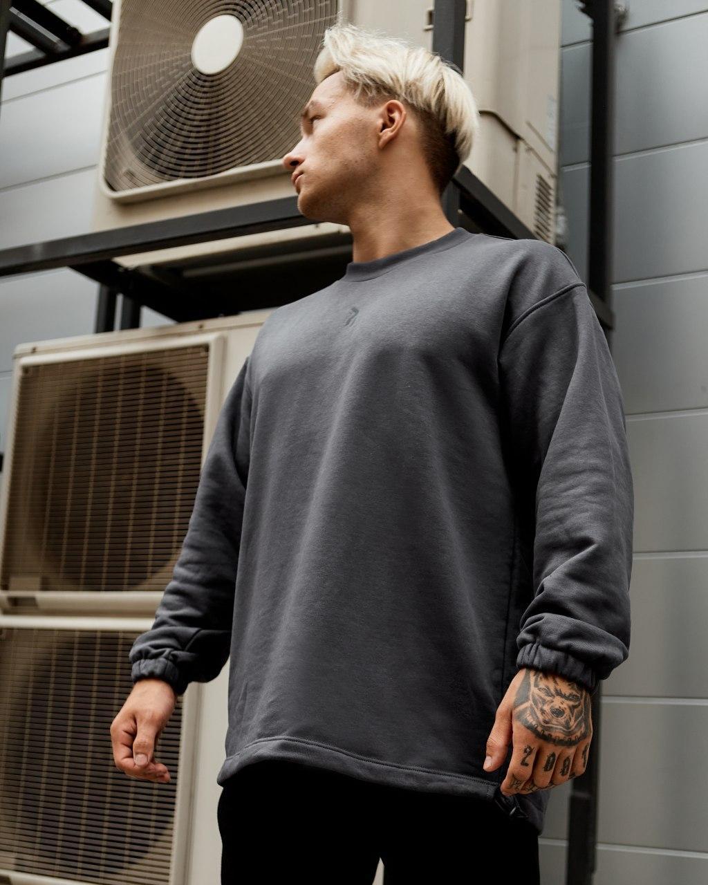 

Свитшот оверсайз мужской Fire Fred  темно-серый, Свитшот оверсайз мужской Fire Fred XL темно-серый