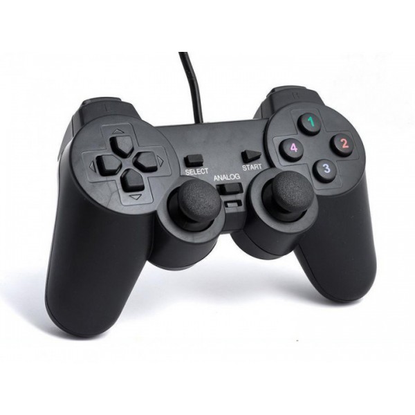 

Джойстик проводной USB USB-706 DualShock вибро Black (000103)