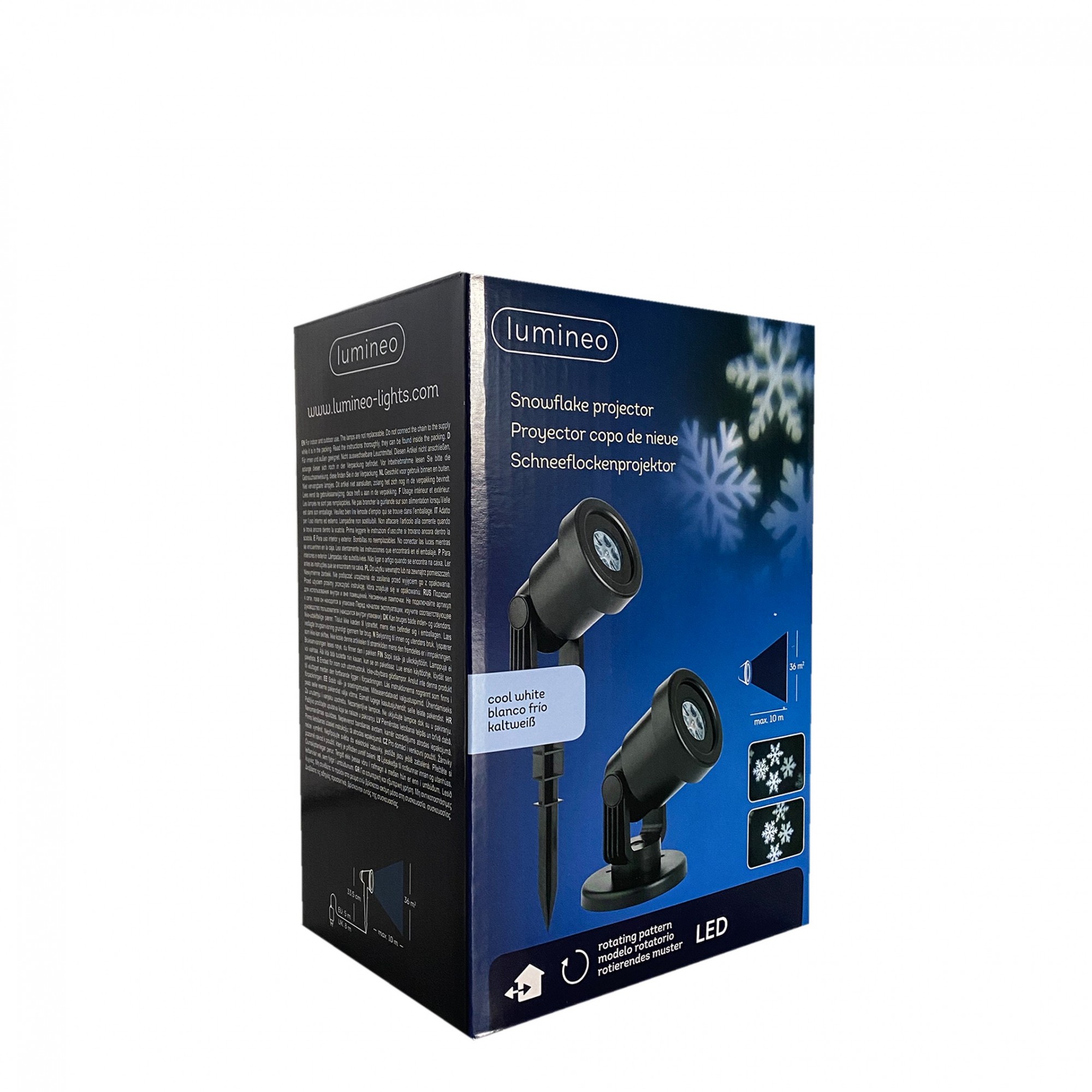

Новогодний уличный проектор Kaemingk Lumineo Снежинки