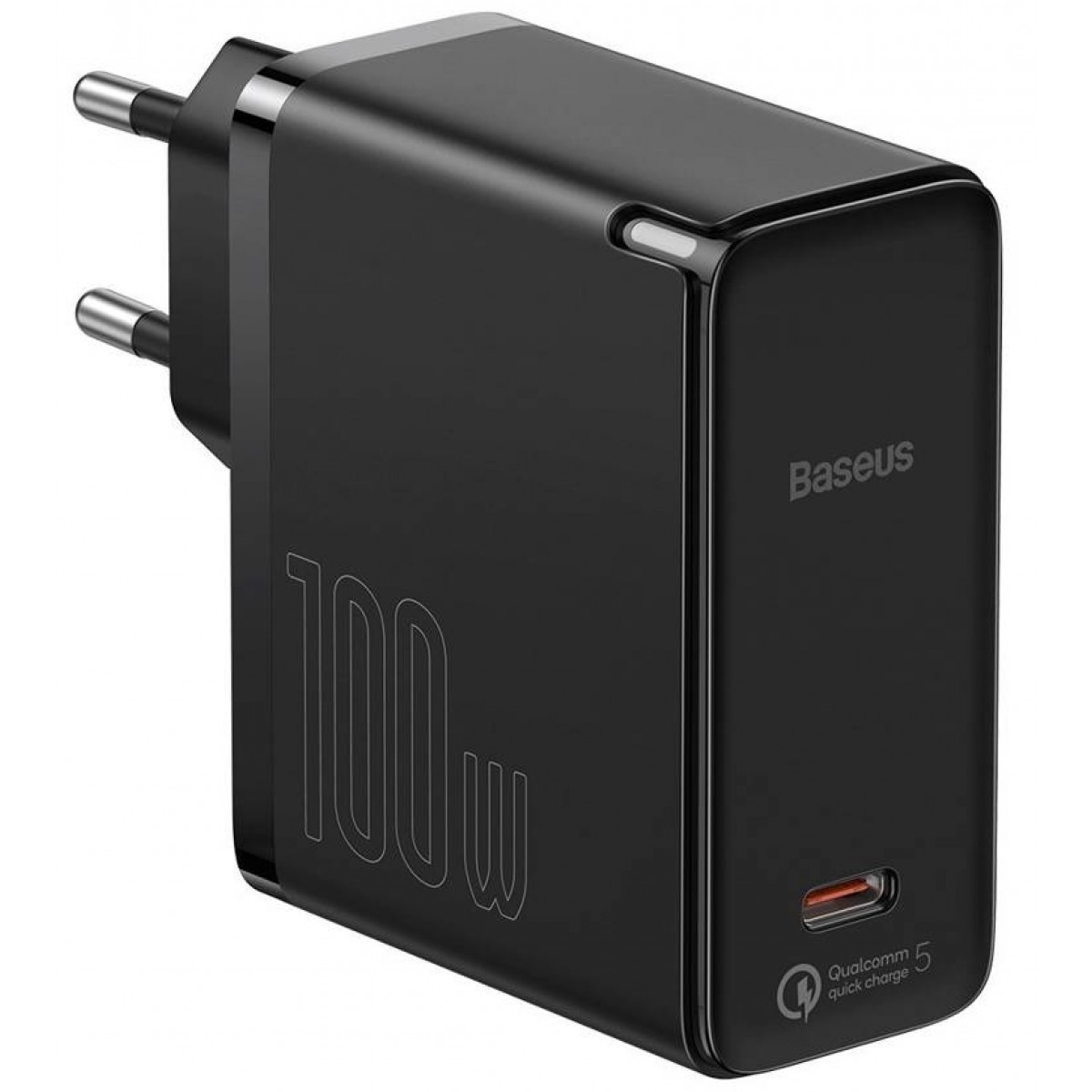 

Сетевое зарядное устройство Baseus GaN2 Fast Charger 1C 100W (With Mini White Cable Type-C to Type-C 100W 1.5M, черный