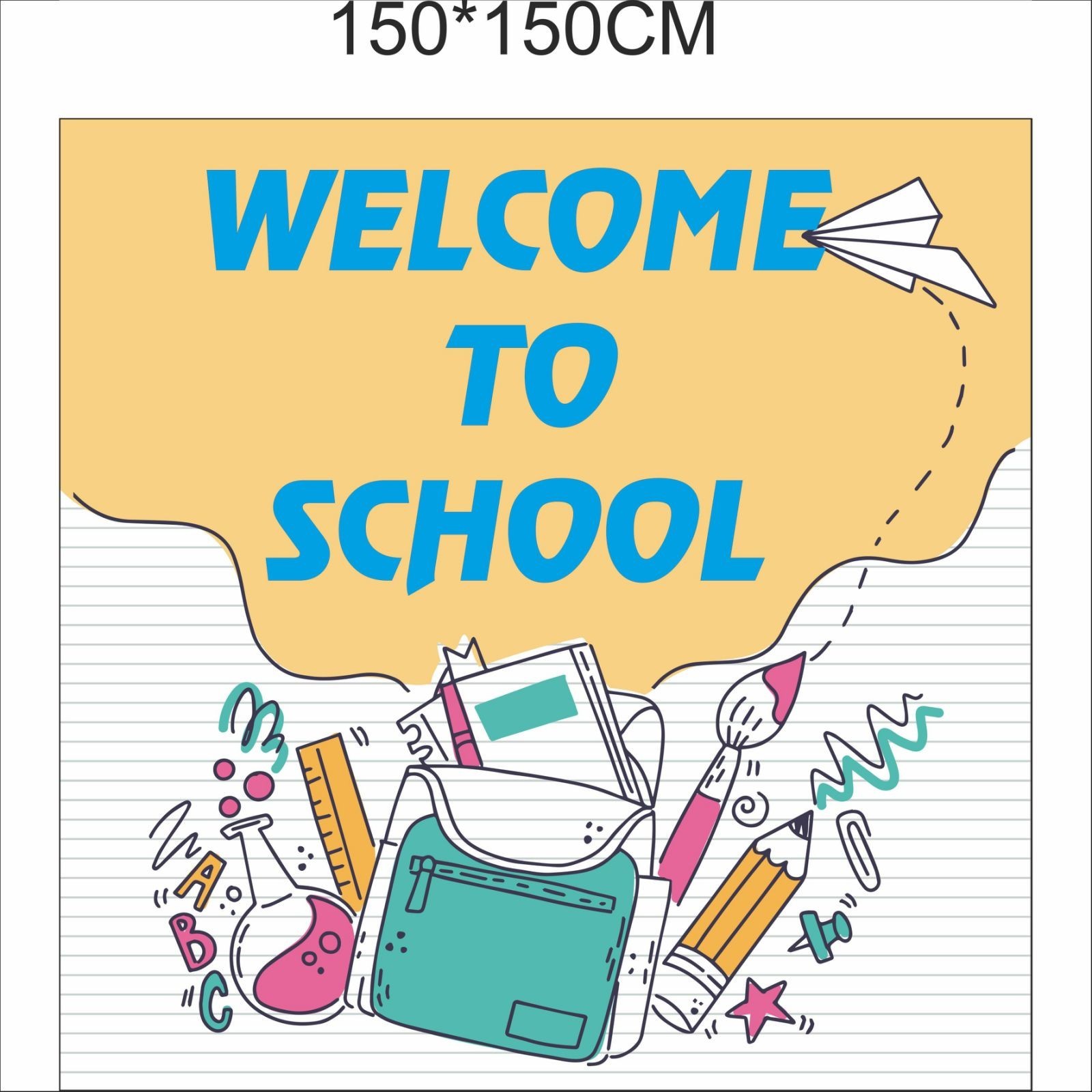 

Фотозона Vivay на 1 вересня Welcome to school 150x150 см (6674)