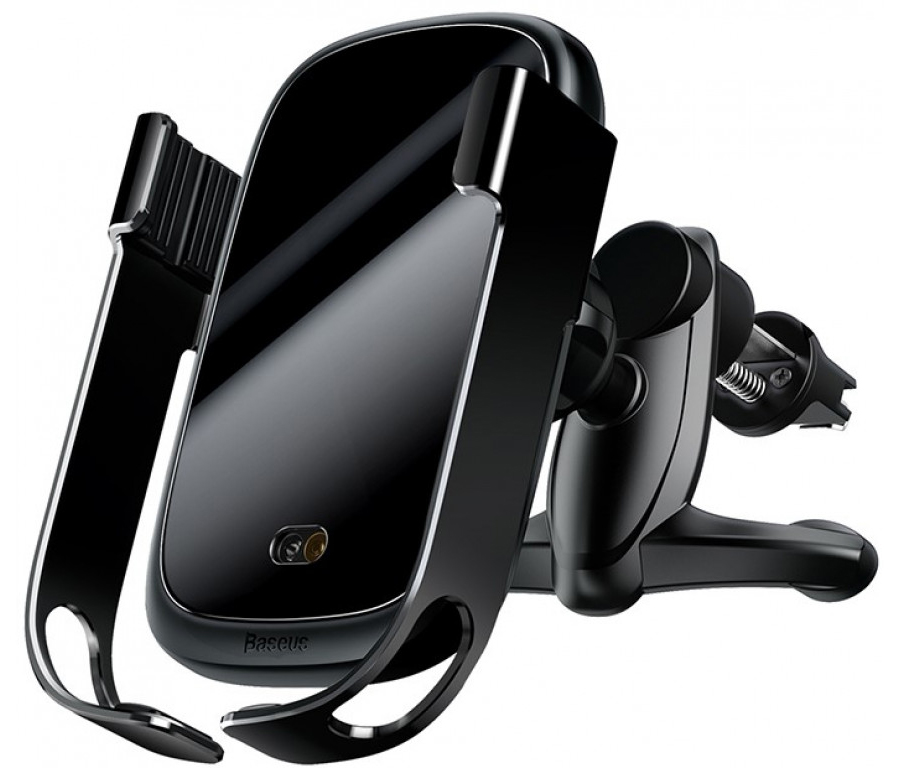 

Автодержатель Baseus Wireless Charger Rock Solid Electric Car Mount WXHW-01 Black