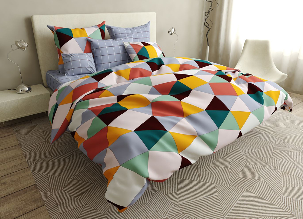 

Пододеяльник MirSon Бязь Premium 17-0403 Rhombuses 200x220 см