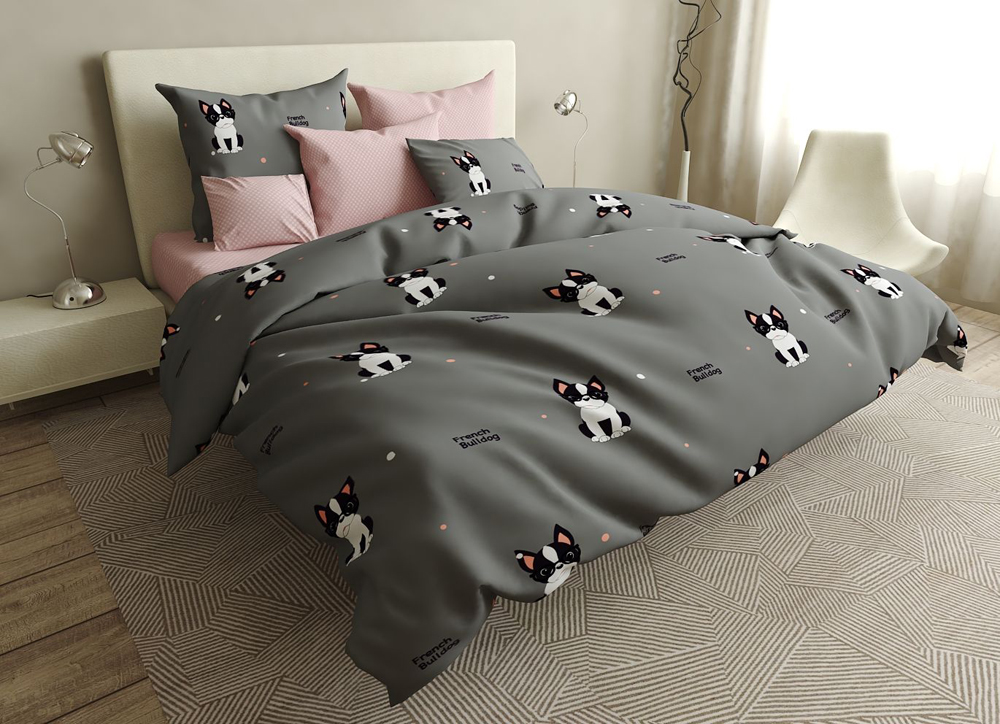 

Пододеяльник MirSon Бязь Premium 17-0404 Pekingese 220x240 см