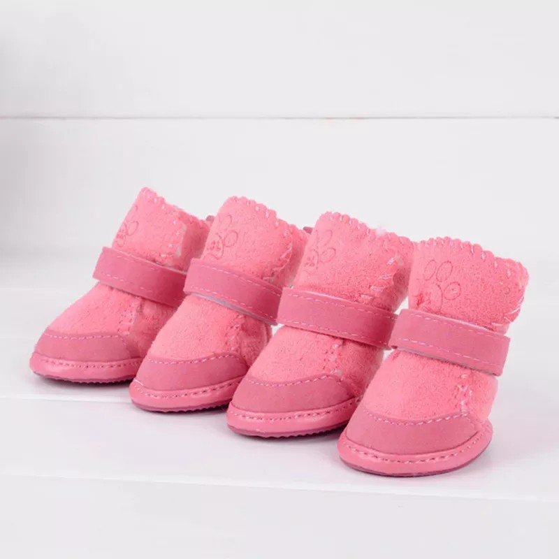 

Обувь для собак DogClub ботинки замшевые 4" Pink