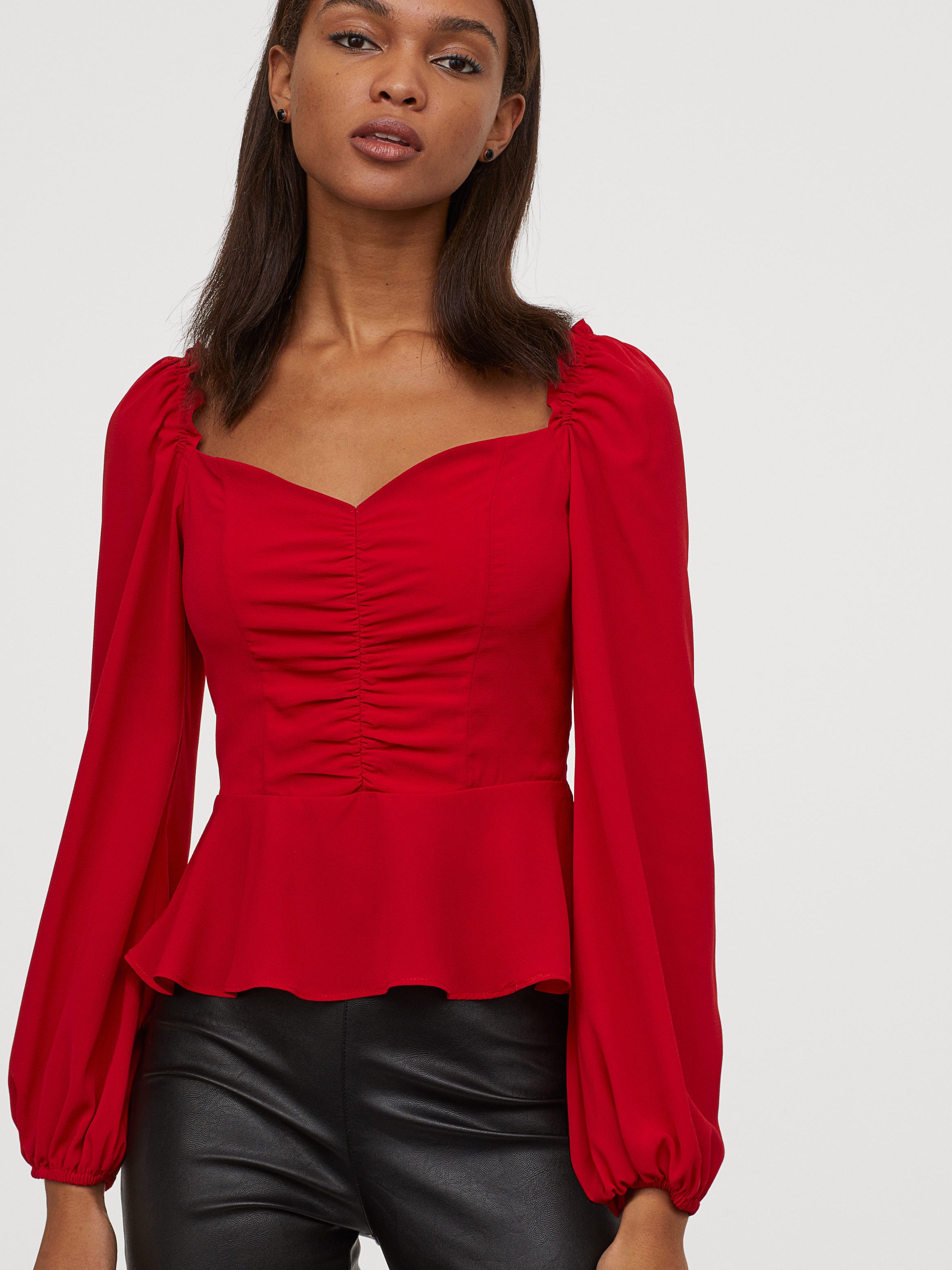

Блузка H&M 0759394-0 38 Красная