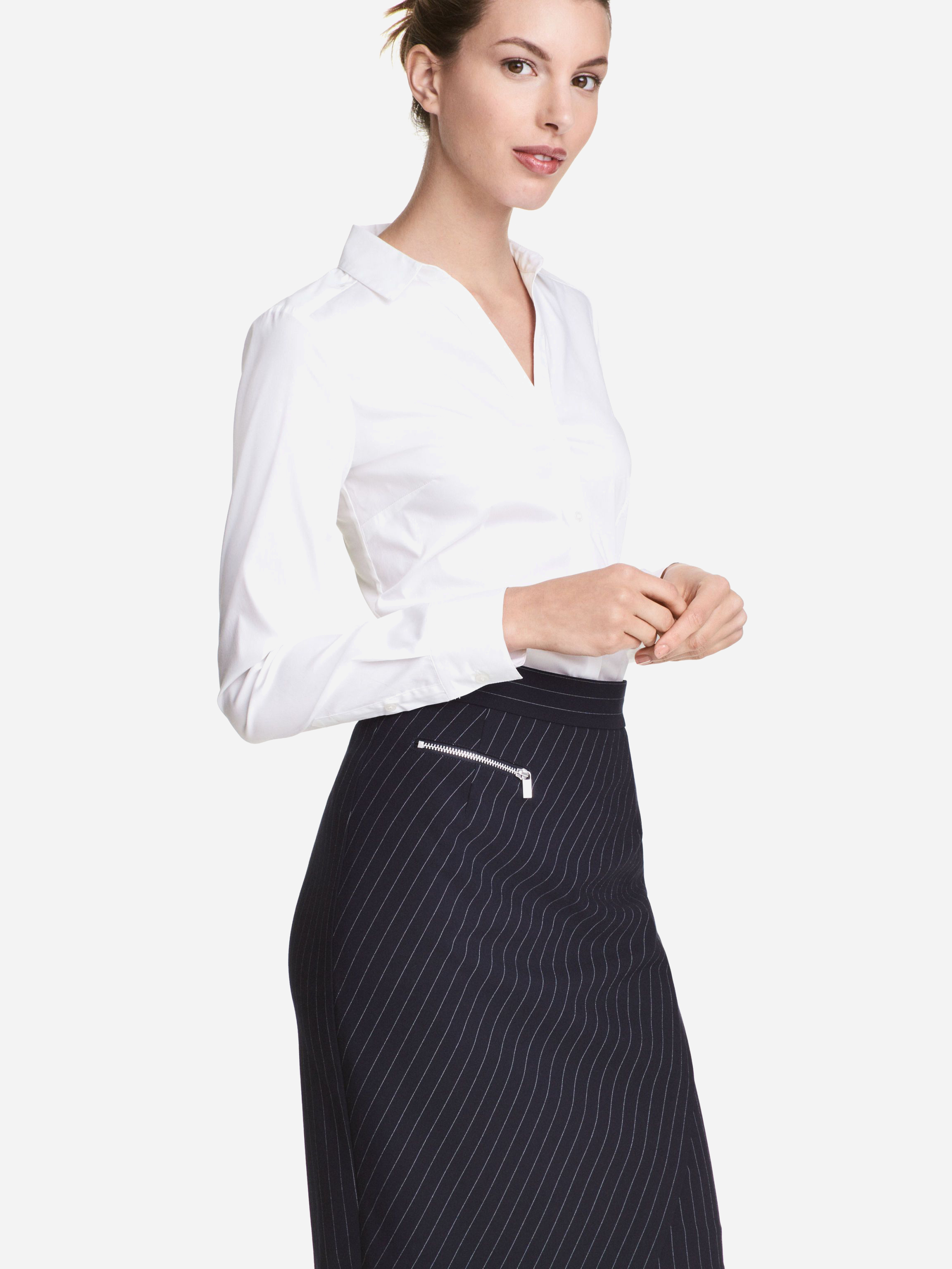 

Блузка H&M 1058005-ACTS 40 Белая