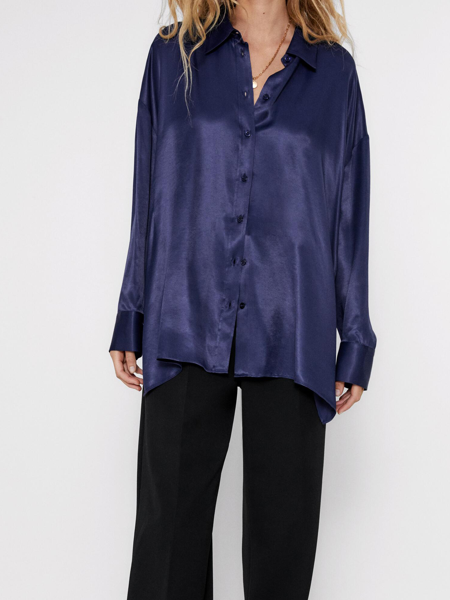 

Рубашка Zara 8591/776/490 XS Синяя