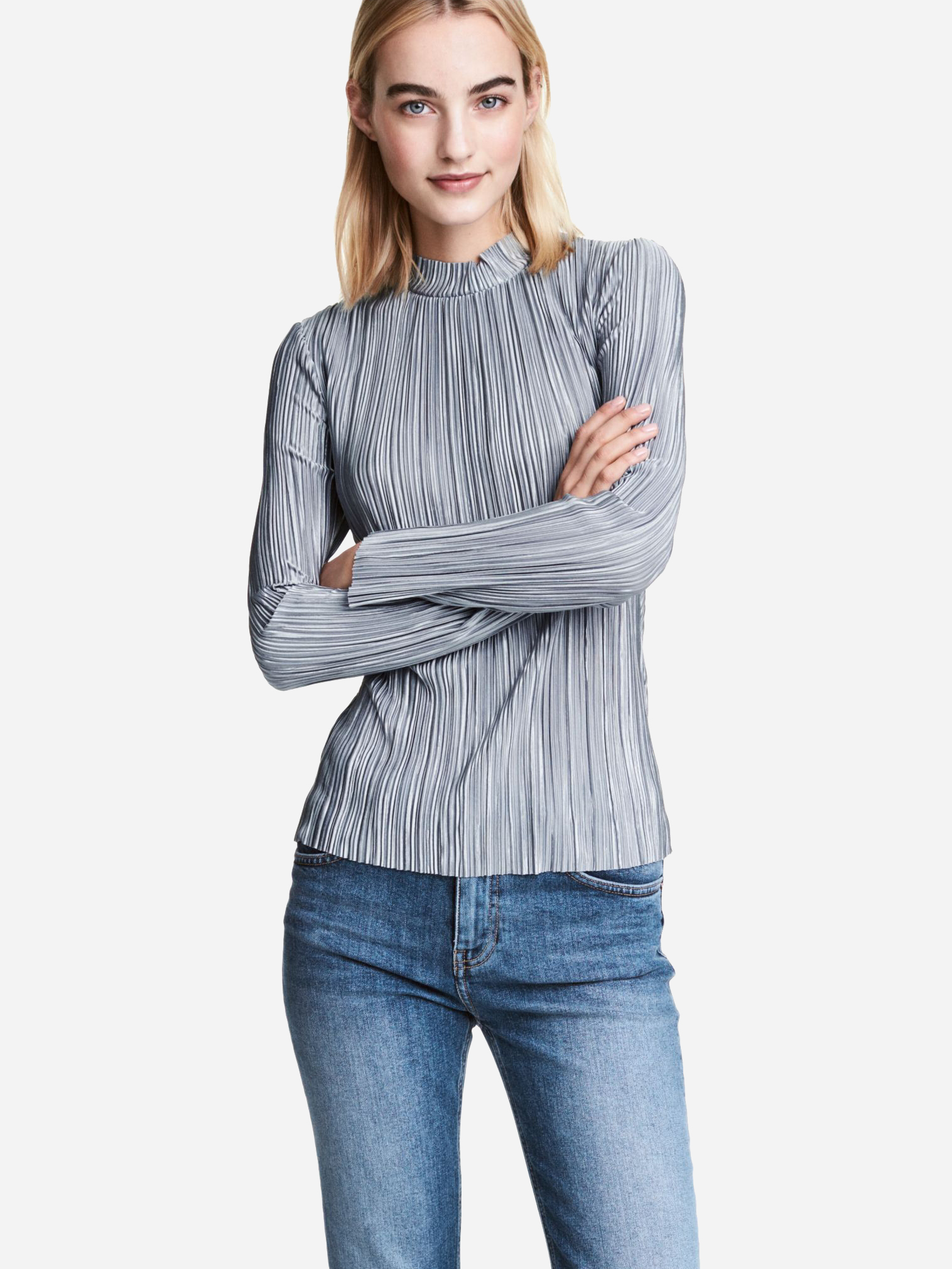 

Блузка H& 0437548-5  Серая (СА2000001515860, Блузка H&M 0437548-5 M Серая (СА2000001515860)