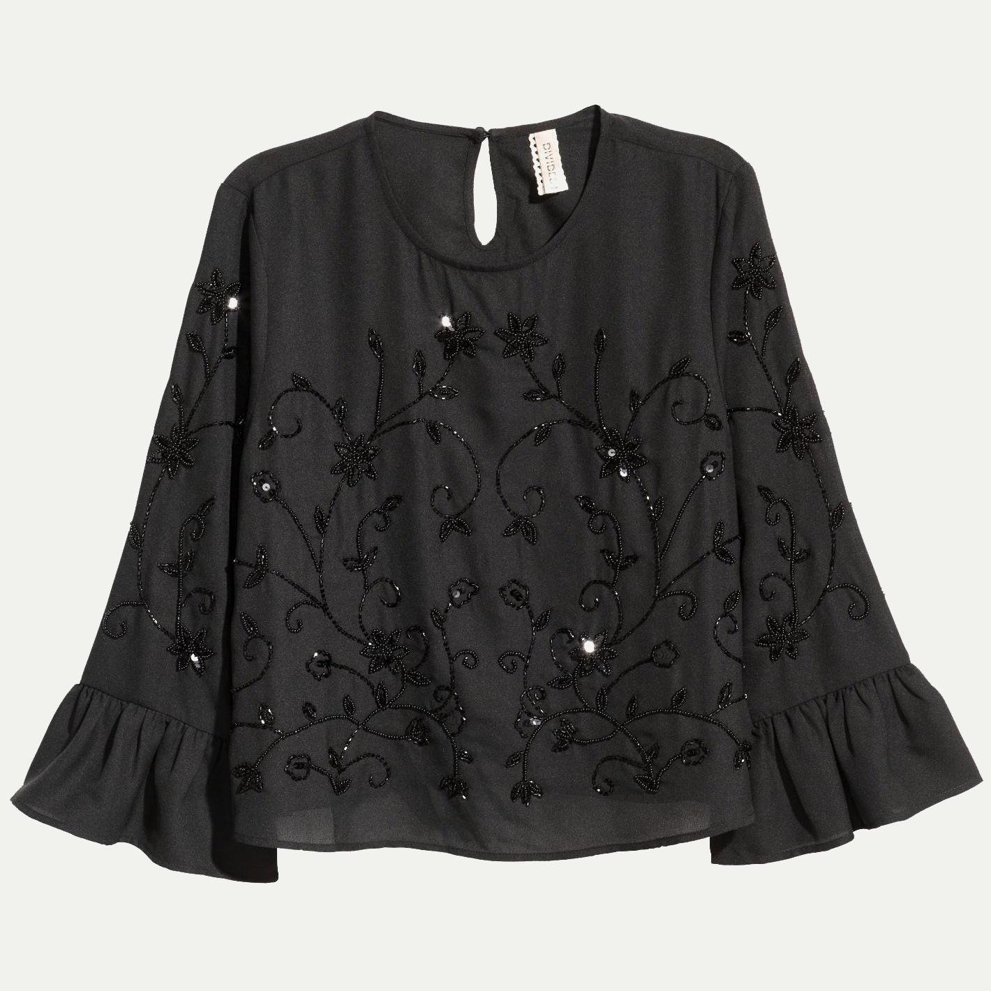 

Блузка H&M 4830652  Черная, Блузка H&M 4830652 34 Черная