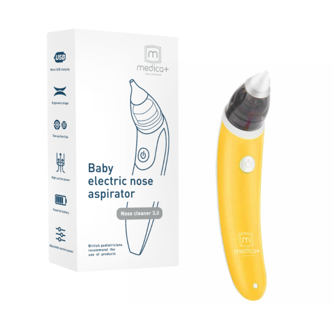 

НАЗАЛЬНЫЙ АСПИРАТОР (СОПЛЕОТСОС) MEDICA+ NOSE CLEANER 3.0