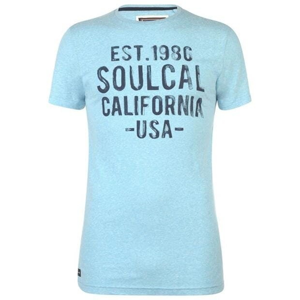 

Футболка SoulCal Textured Flecked T Shirt  Голубой 59727371, Футболка SoulCal Textured Flecked T Shirt L Голубой 59727371