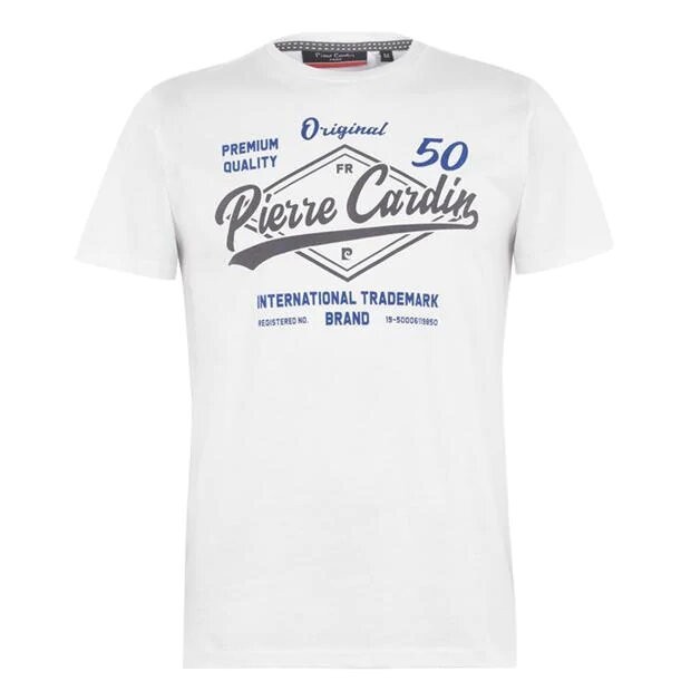 

Футболка Pierre Cardin Graphic T Shirt XXL Белый 59000201