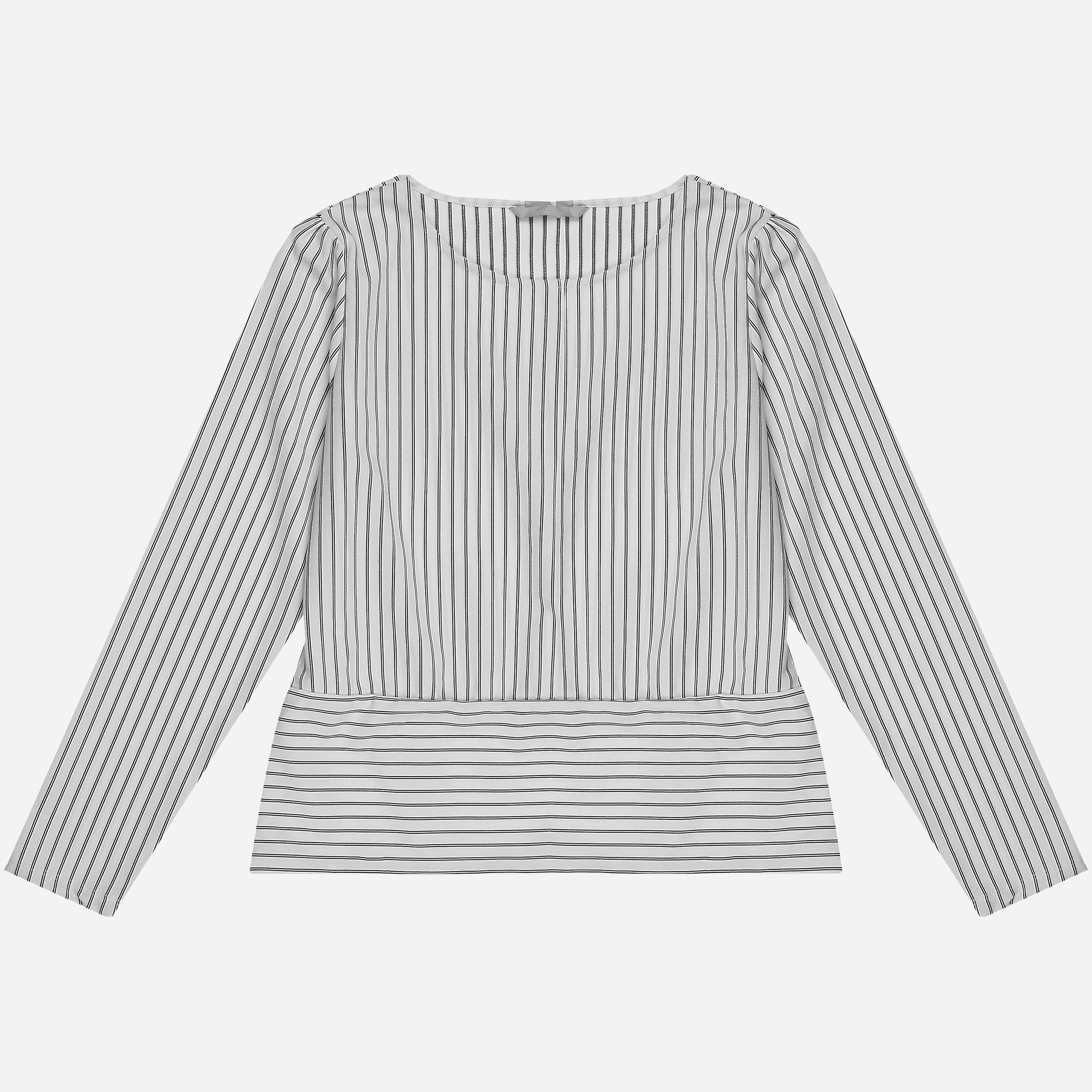 

Блузка H& 127172058  Молочная в полоску, Блузка H&M 127172058 M Молочная в полоску