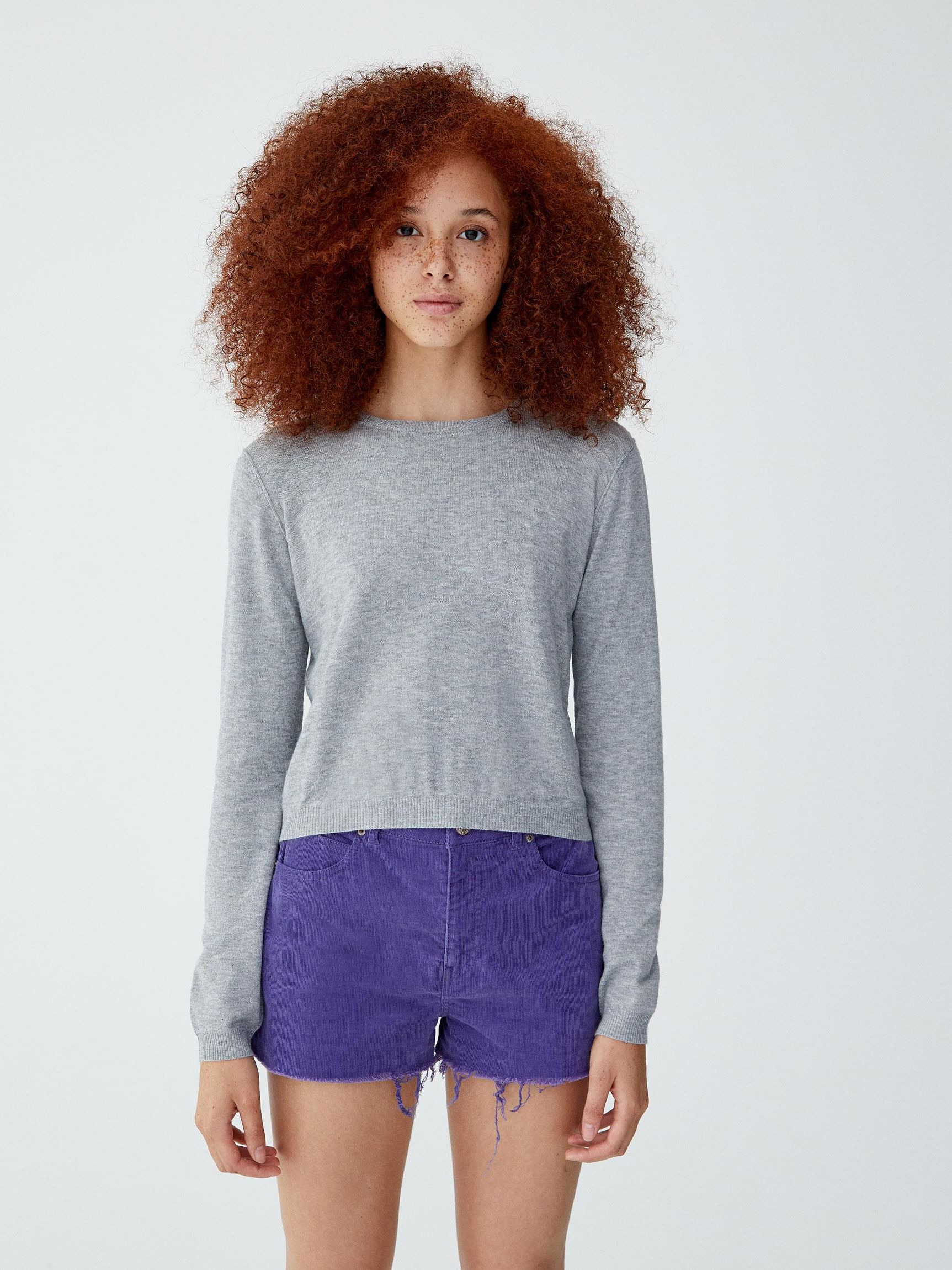 

Джемпер Pull & Bear XAZ240571LRMW  Серый, Джемпер Pull & Bear XAZ240571LRMW S Серый